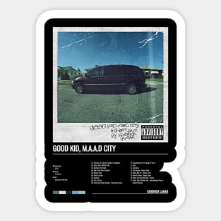 Good Kid, M.A.A.D City Album - Kendrick Lamar Sticker